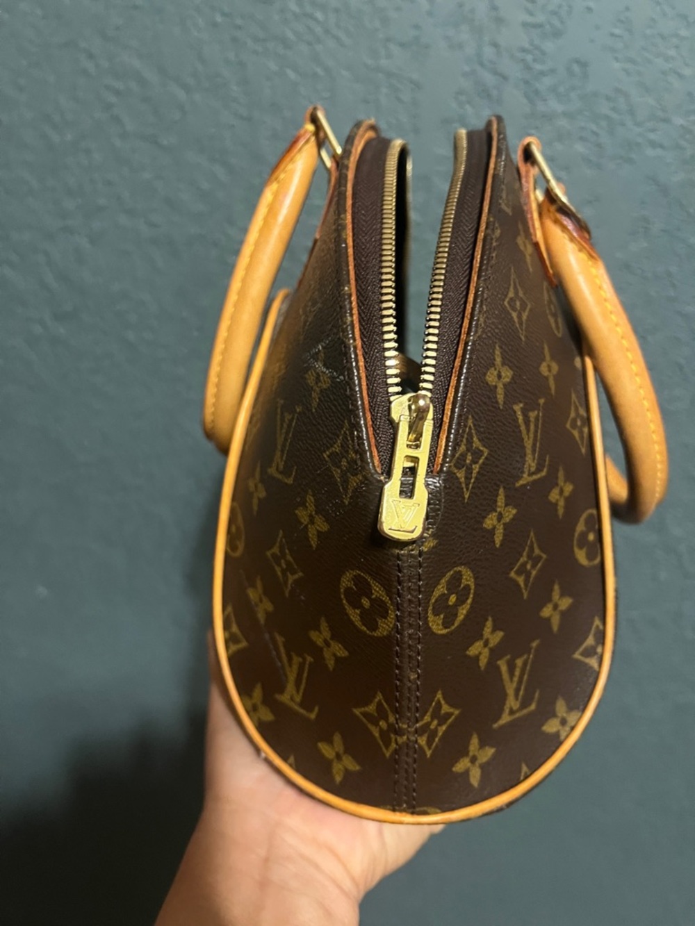 Louis Vuitton Monogram Ellipse  Satchel /shoulder bag in Brown and Tan canvas - Picture 2 of 9